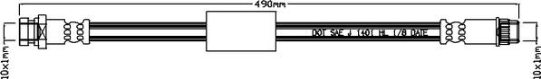 Juratek JBH1106R - Гальмівний шланг avtolavka.club