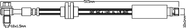 Juratek JBH1389 - Гальмівний шланг avtolavka.club