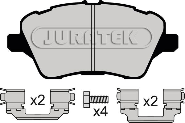 Juratek JCP4612 - Гальмівні колодки, дискові гальма avtolavka.club