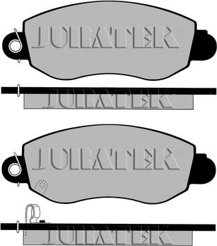 Juratek JCP5167 - Гальмівні колодки, дискові гальма avtolavka.club