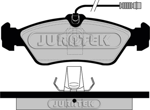 Juratek JCP1045 - Гальмівні колодки, дискові гальма avtolavka.club