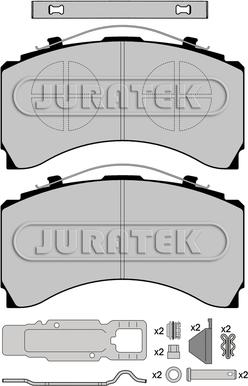 Juratek JCP1005K1 - Гальмівні колодки, дискові гальма avtolavka.club