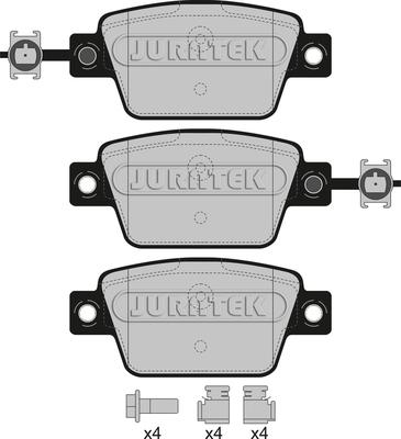 Juratek JCP8068 - Гальмівні колодки, дискові гальма avtolavka.club