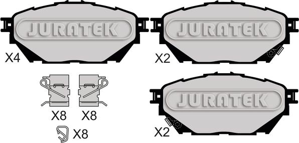 Juratek JCP8072 - Гальмівні колодки, дискові гальма avtolavka.club