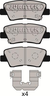 Juratek JCP8195 - Гальмівні колодки, дискові гальма avtolavka.club