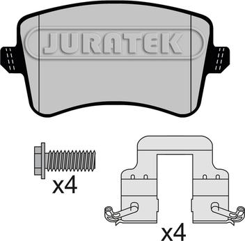 Juratek JCP8149 - Гальмівні колодки, дискові гальма avtolavka.club