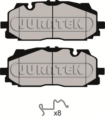 Juratek JCP8163 - Гальмівні колодки, дискові гальма avtolavka.club