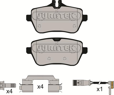 Juratek JCP8234 - Гальмівні колодки, дискові гальма avtolavka.club