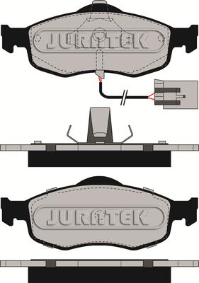 Juratek JCP766 - Гальмівні колодки, дискові гальма avtolavka.club