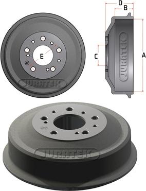 Juratek JDR011 - Гальмівний барабан avtolavka.club