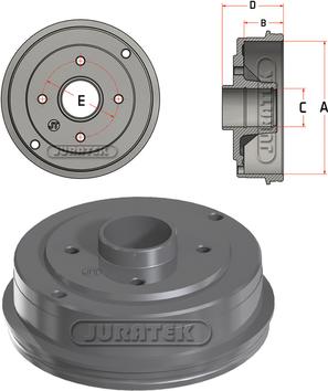 Juratek JDR085 - Гальмівний барабан avtolavka.club