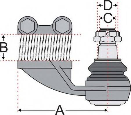 Juratek JSS2703R - Наконечник рульової тяги, кульовий шарнір avtolavka.club