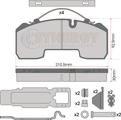 Juratek SYN3001K - Гальмівні колодки, дискові гальма avtolavka.club