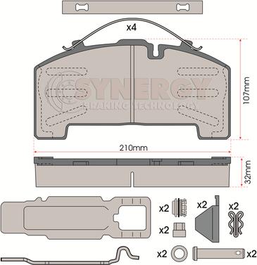 Juratek SYN3002K - Гальмівні колодки, дискові гальма avtolavka.club