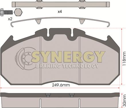 Juratek SYN2404 - Гальмівні колодки, дискові гальма avtolavka.club