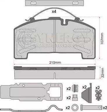 Juratek SYN2002K - Гальмівні колодки, дискові гальма avtolavka.club