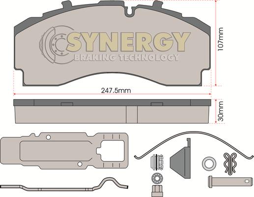 Juratek SYN2022K - Гальмівні колодки, дискові гальма avtolavka.club