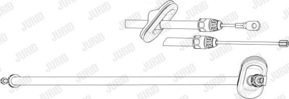 Jurid 433085J - Трос, гальмівна система avtolavka.club