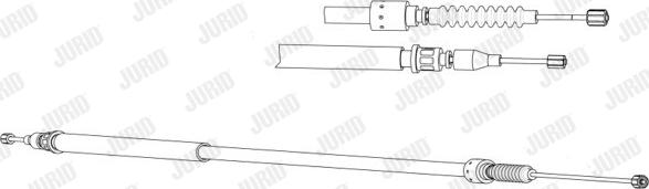 Jurid 433104J - Трос, гальмівна система avtolavka.club