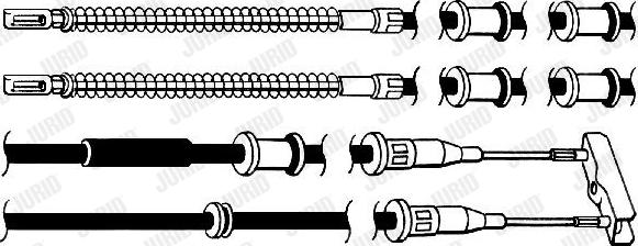 Jurid 432982J - Трос, гальмівна система avtolavka.club