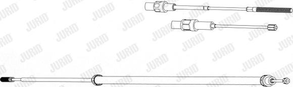 Jurid 432925J - Трос, гальмівна система avtolavka.club