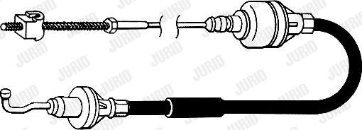 Jurid 422086J - Трос, управління зчепленням avtolavka.club