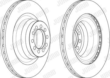 Jurid 569253J - Гальмівний диск avtolavka.club