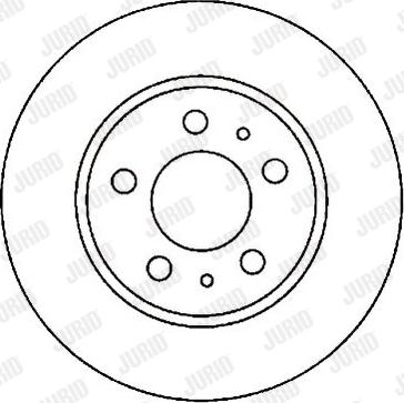 Jurid 561443J - Гальмівний диск avtolavka.club