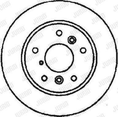 Jurid 561483J - Гальмівний диск avtolavka.club