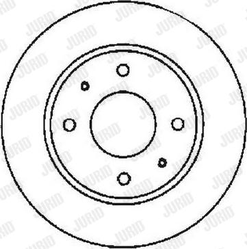 Jurid 561592J - Гальмівний диск avtolavka.club