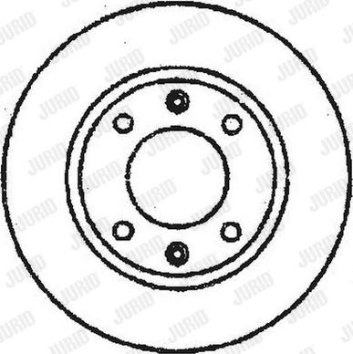 Jurid 561684J - Гальмівний диск avtolavka.club