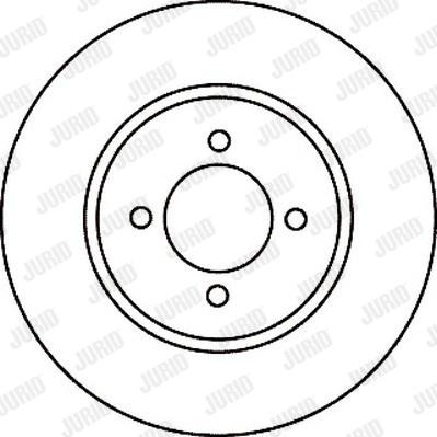 Jurid 561056J - Гальмівний диск avtolavka.club