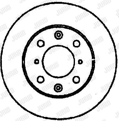 Jurid 561039J - Гальмівний диск avtolavka.club