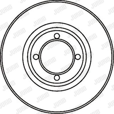 Jurid 561024J - Гальмівний диск avtolavka.club