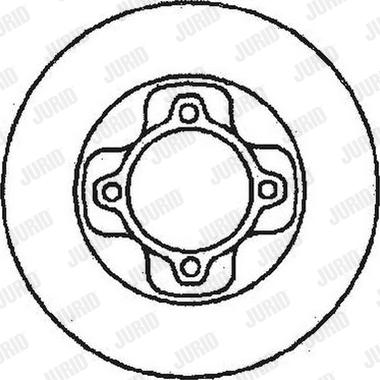 Jurid 561156J - Гальмівний диск avtolavka.club