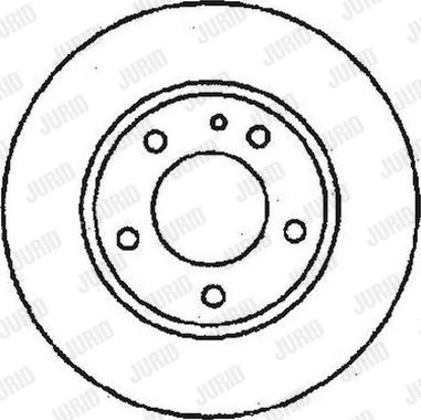 Jurid 561717J - Гальмівний диск avtolavka.club