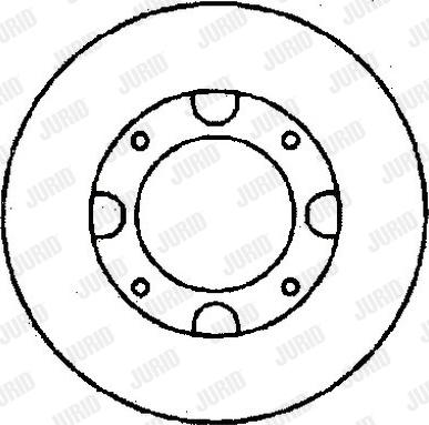 Jurid 561125J - Гальмівний диск avtolavka.club