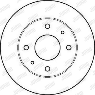 Jurid 561861J - Гальмівний диск avtolavka.club