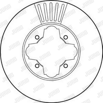 Jurid 561827J-1 - Гальмівний диск avtolavka.club