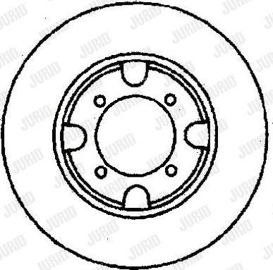 Jurid 561343J - Гальмівний диск avtolavka.club