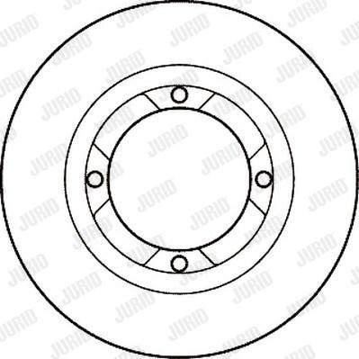 Jurid 561309J - Гальмівний диск avtolavka.club