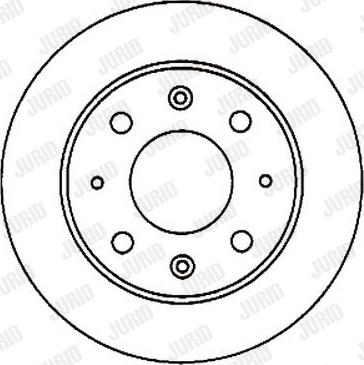 Jurid 561229J - Гальмівний диск avtolavka.club