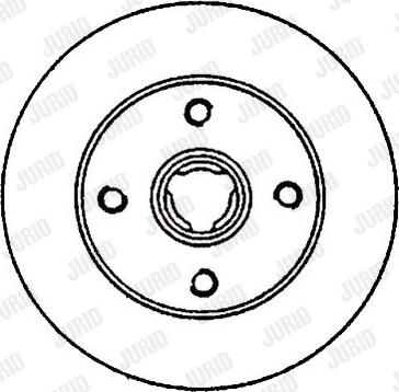 Jurid 561274J - Гальмівний диск avtolavka.club