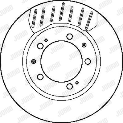 Jurid 561755J - Гальмівний диск avtolavka.club