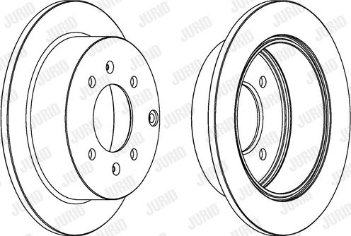 Jurid 563042JC - Гальмівний диск avtolavka.club