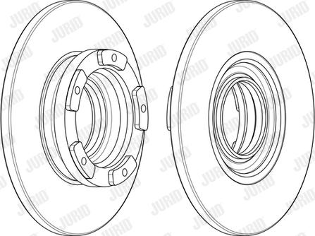 Jurid 563125JC-1 - Гальмівний диск avtolavka.club