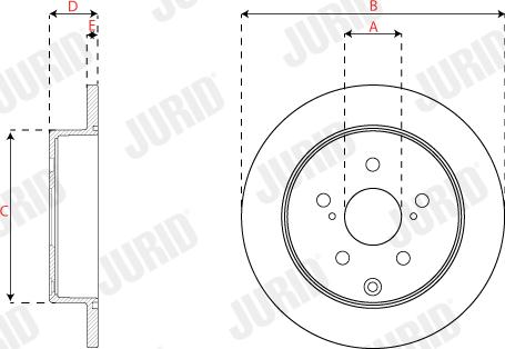 Jurid 563344JC - Гальмівний диск avtolavka.club