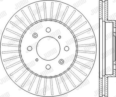 Jurid 562545J-1 - Гальмівний диск avtolavka.club