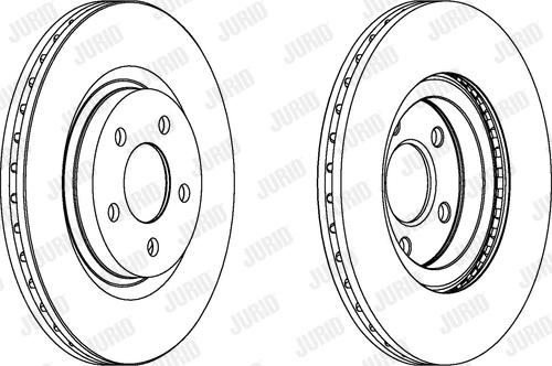 Jurid 562524JC-1 - Гальмівний диск avtolavka.club