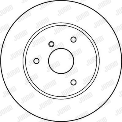 Jurid 562155J - Гальмівний диск avtolavka.club